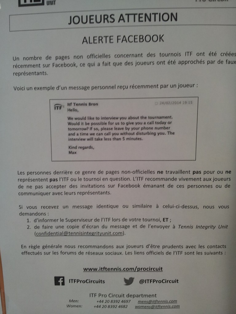 Matchs truqués ? Trafic d'organes ? Complot de la secte des adorateurs de Gilles Simon ? Ne manquez pas notre prochain article co-écrit avec Bernard de la Villardière.